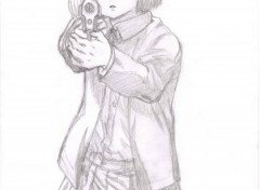 Fonds d'cran Art - Crayon gunslinger girl