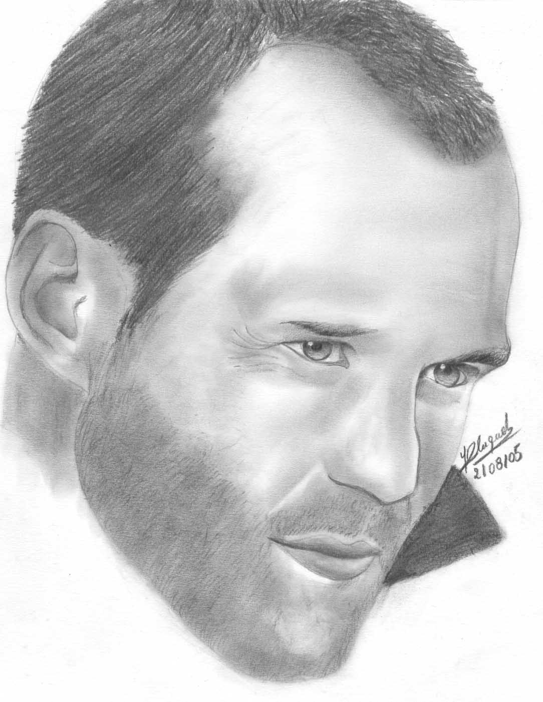 Fonds d'cran Art - Crayon Portraits Jason Statham