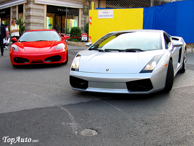 Wallpapers Cars Lamborghini Lamborghini Gallardo - Ferrari F430 - TopAuto