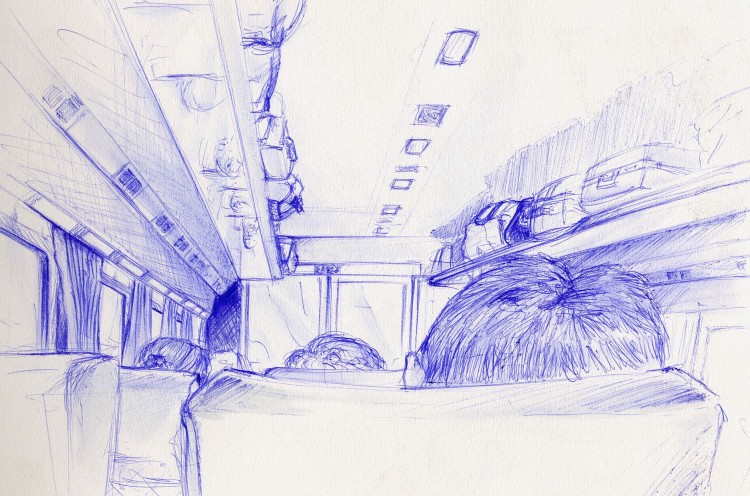 Wallpapers Art - Pencil Transport Dans le TGV