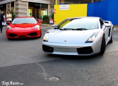 Wallpapers Cars Lamborghini Gallardo - Ferrari F430 - TopAuto