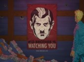 Wallpapers Comics Winston Smith seul devant Big Brother