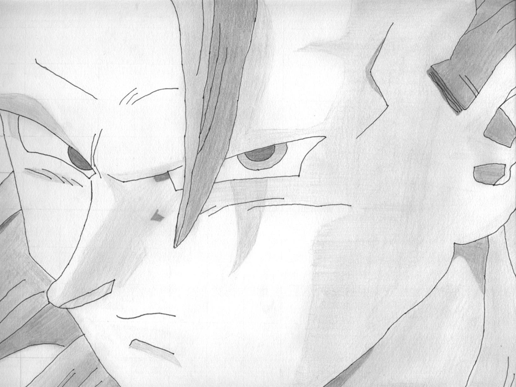 Fonds d'cran Art - Crayon Manga - Dragon Ball Z Sangoku