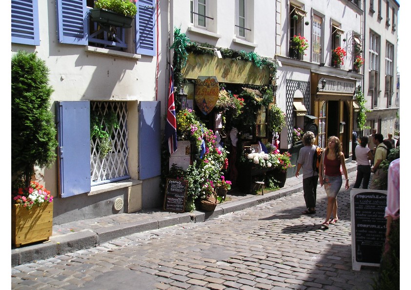 Fonds d'cran Voyages : Europe France > Ile-de-France Paris- Rue  Montmartre