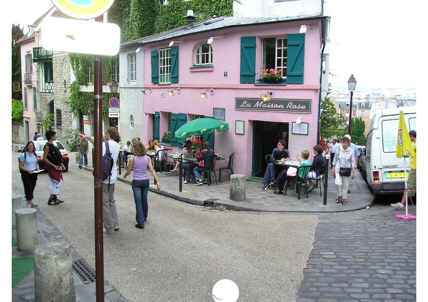 Wallpapers Trips : Europ France > Ile-de-France Paris- Maison Rose Montmartre