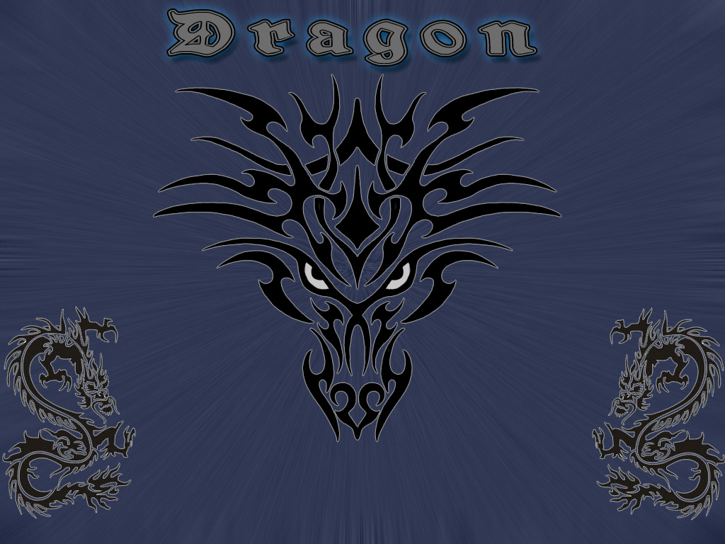 Wallpapers Digital Art Abstract Dragon tribal