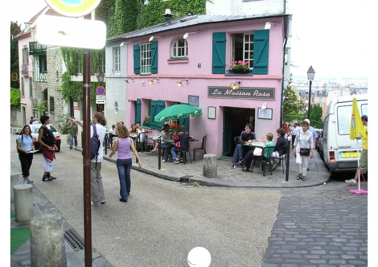 Fonds d'cran Voyages : Europe France > Ile-de-France Paris- Maison Rose Montmartre