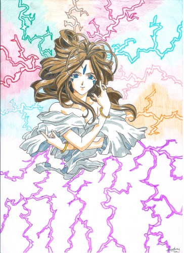 Fonds d'cran Art - Crayon Manga - Ah ! My Goddess femme