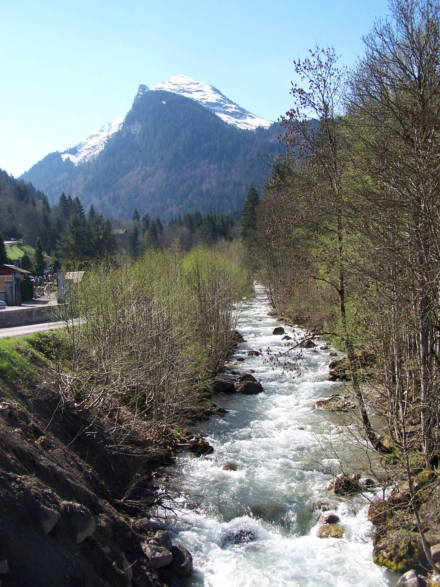 Fonds d'cran Nature Fleuves - Rivires - Torrents Vue de Morzine