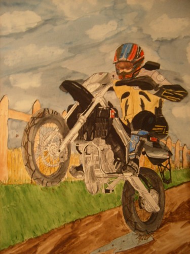 Fonds d'cran Art - Crayon Voitures et Motos drd