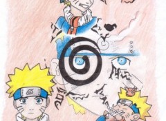 Wallpapers Art - Pencil Naruto Medlay