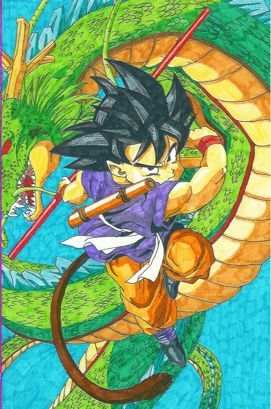 Fonds d'cran Art - Crayon Manga - Dragon Ball Z goku