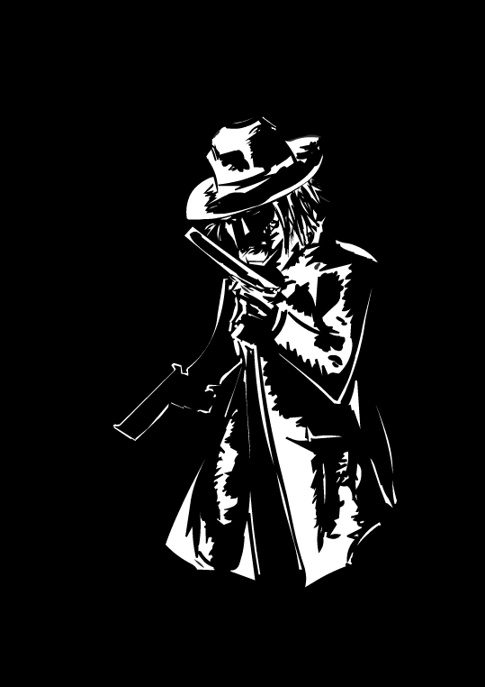 Wallpapers Digital Art Vectorial gars au chapeau