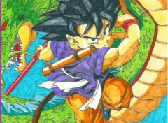 Fonds d'cran Art - Crayon goku