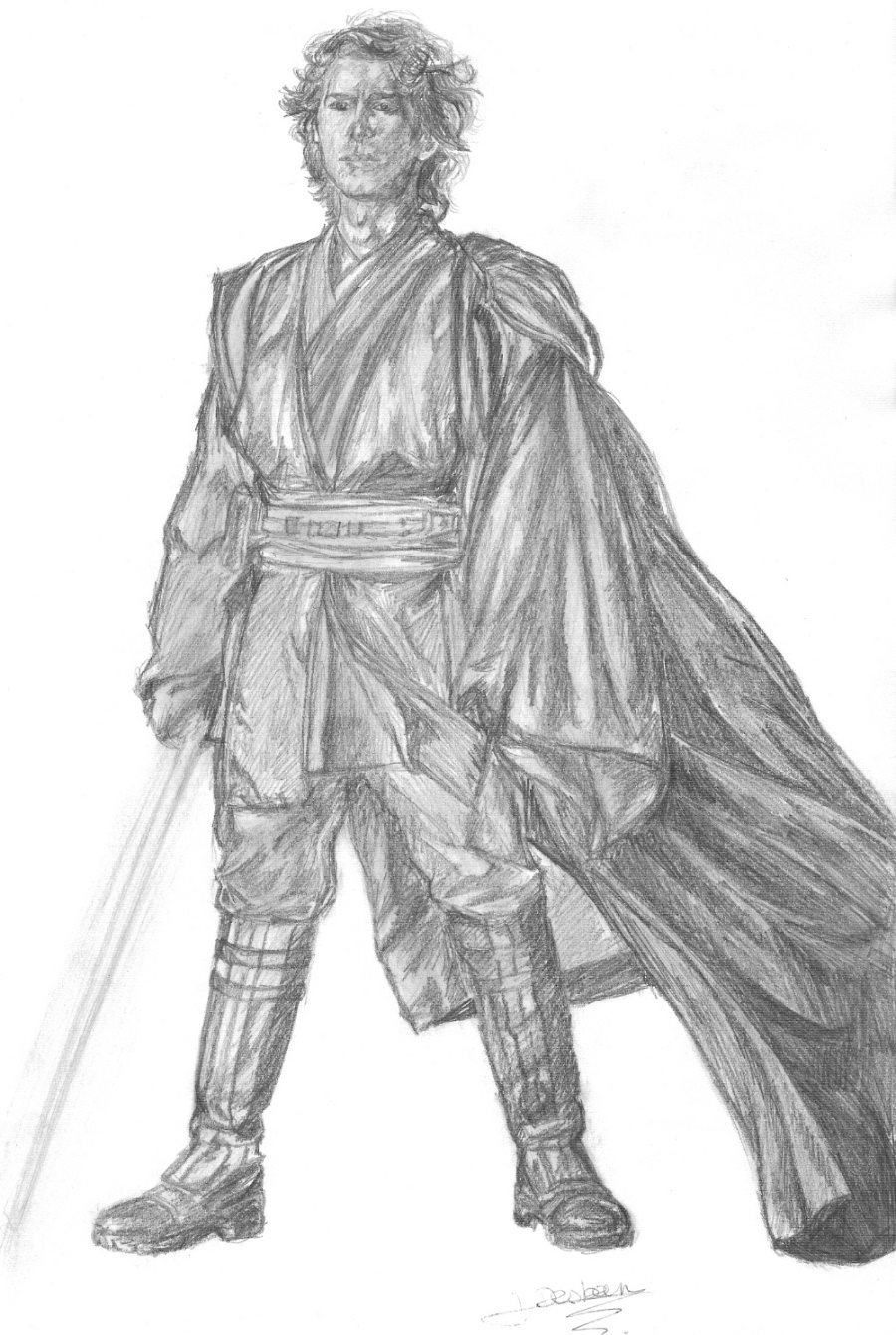 Fonds d'cran Art - Crayon Cinma - Sries TV Anakin Skywalker