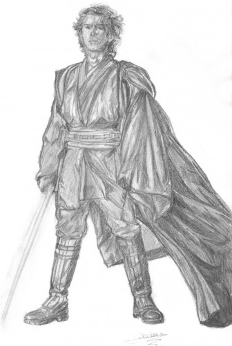 Fonds d'cran Art - Crayon Cinma - Sries TV Anakin Skywalker