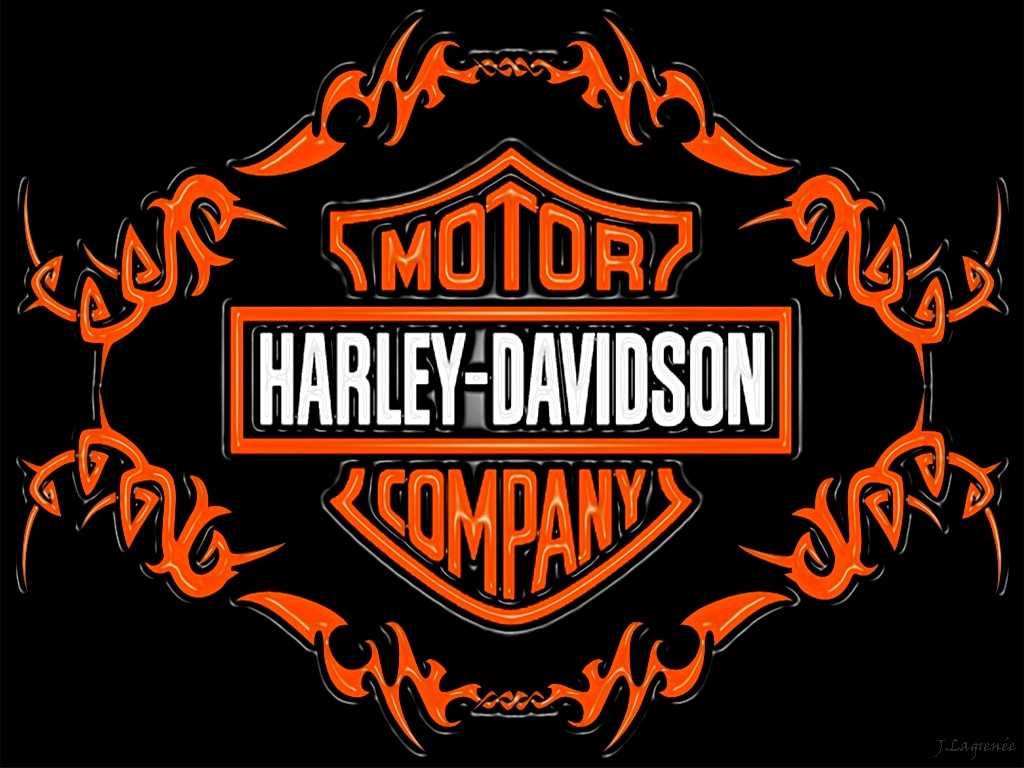 Fonds d'cran Grandes marques et publicit Logos Harley Tribal