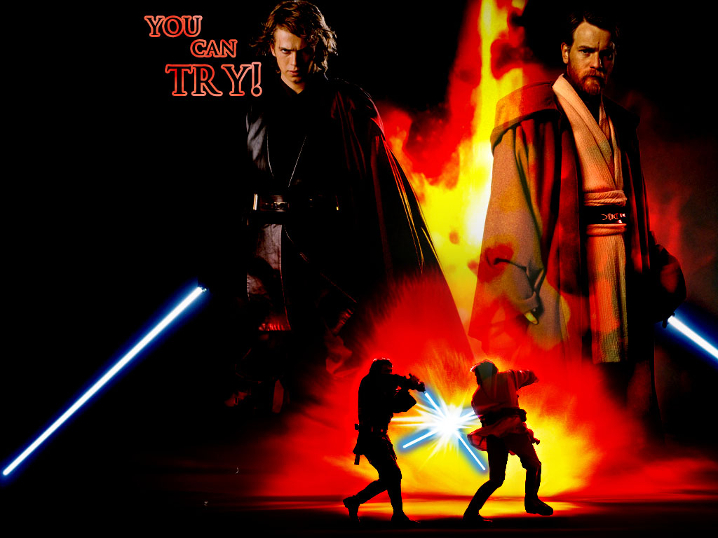 Fonds d'cran Cinma Star Wars III - La Revanche des Sith anakin et obi_wan