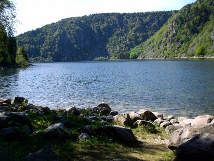 Fonds d'cran Nature Couchers et levers de Soleil Petit lac des Vosges 2