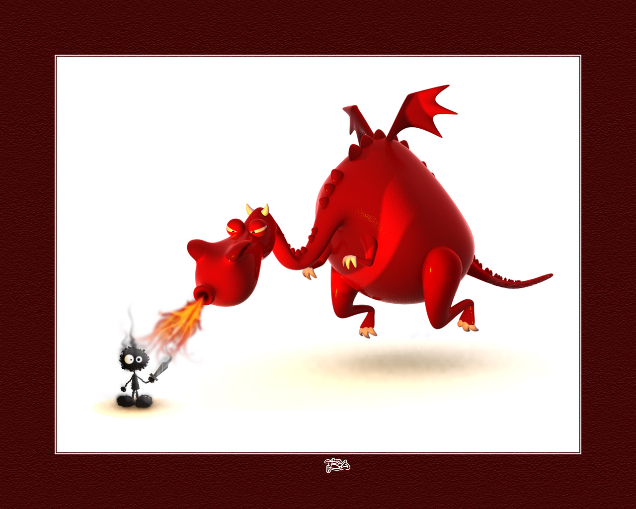 Wallpapers Digital Art Animals dragon