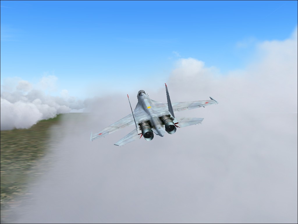 Fonds d'cran Jeux Vido Flight Simulator SU-27B