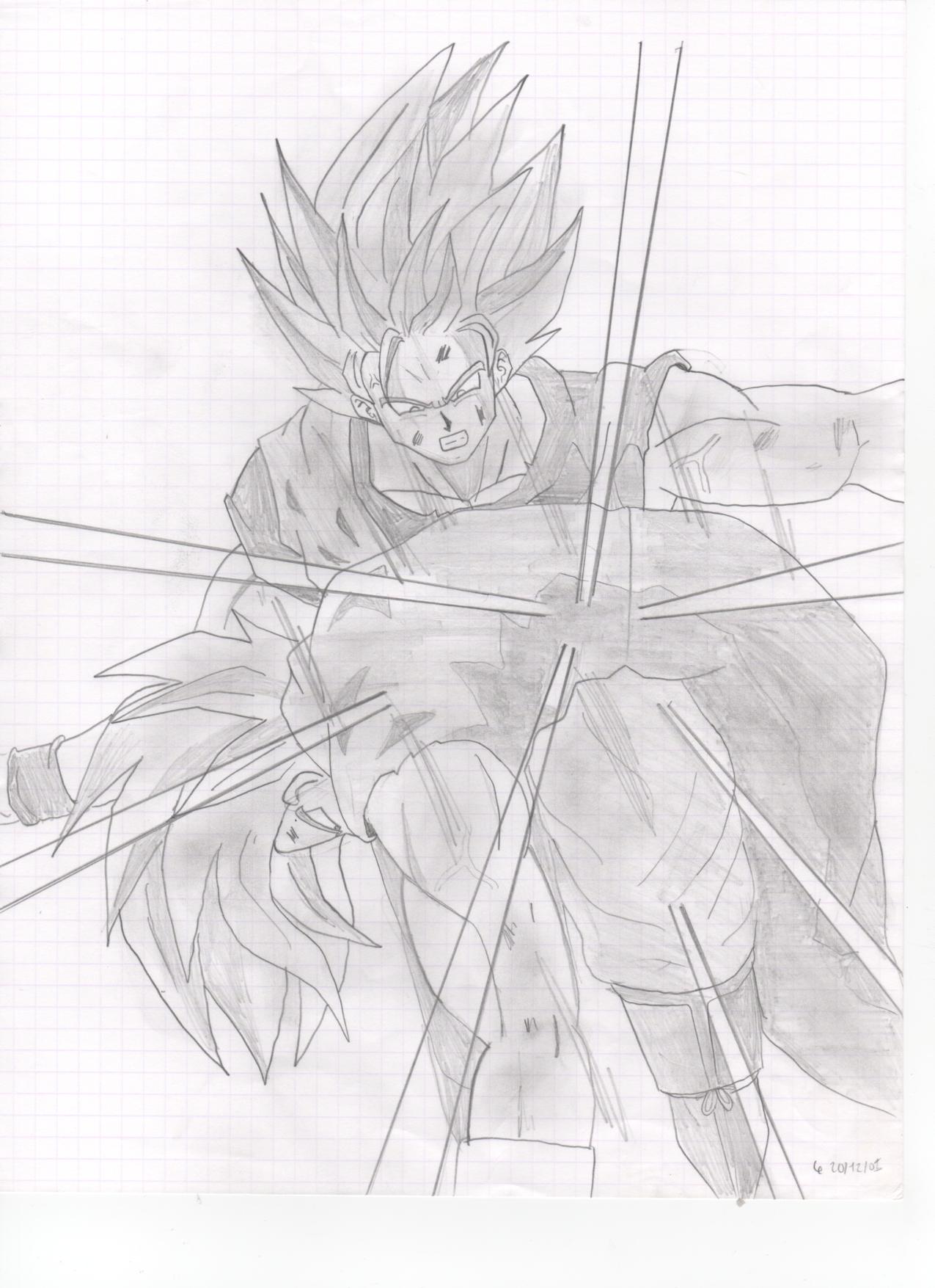 Fonds d'cran Art - Crayon Manga - Dragon Ball Z SANGOKU ET VEGETA