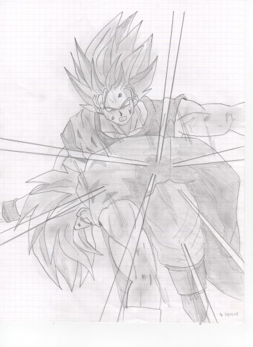 Fonds d'cran Art - Crayon Manga - Dragon Ball Z SANGOKU ET VEGETA