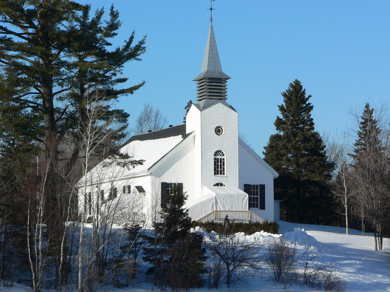 Fonds d'cran Constructions et architecture Edifices Religieux glise Lac Beauport,Qubec