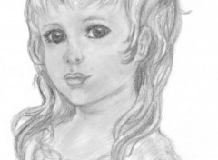 Wallpapers Art - Pencil La petite fille