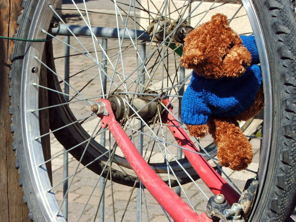 Fonds d'cran Objets Peluches Petit Ours et la mcanique