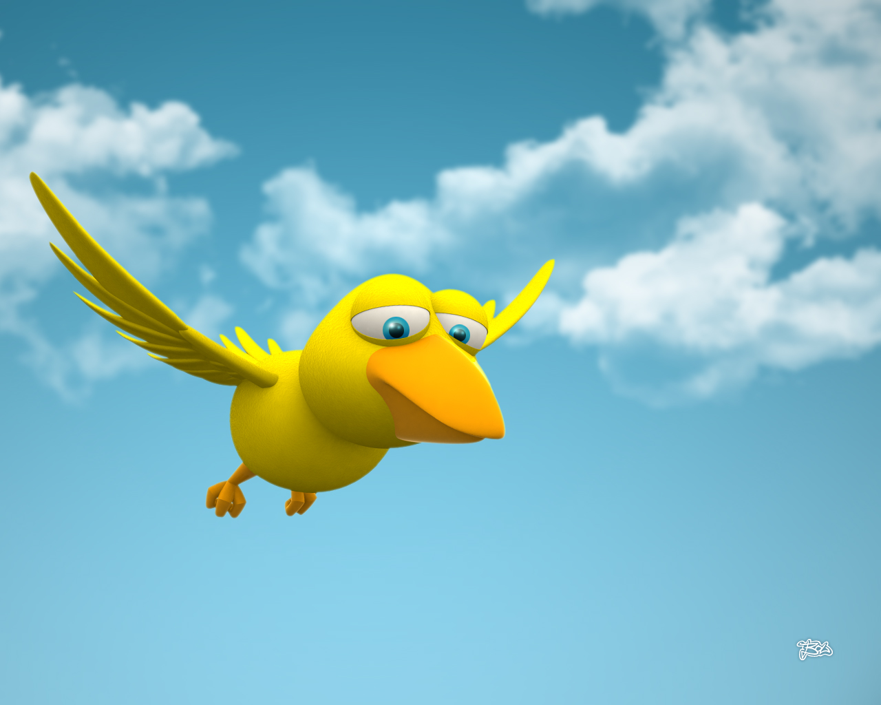 Wallpapers Digital Art Animals canari