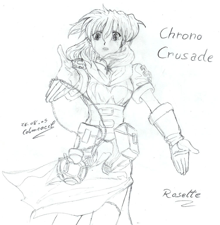 Fonds d'cran Art - Crayon Manga - Chrono Crusade Rosette de Chrono Crusade