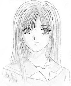 Fonds d'cran Art - Crayon Manga - Ayashi no Ceres Aya