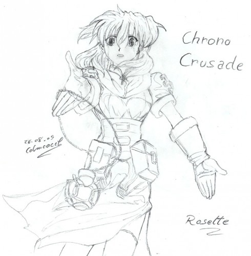 Fonds d'cran Art - Crayon Manga - Chrono Crusade Rosette de Chrono Crusade