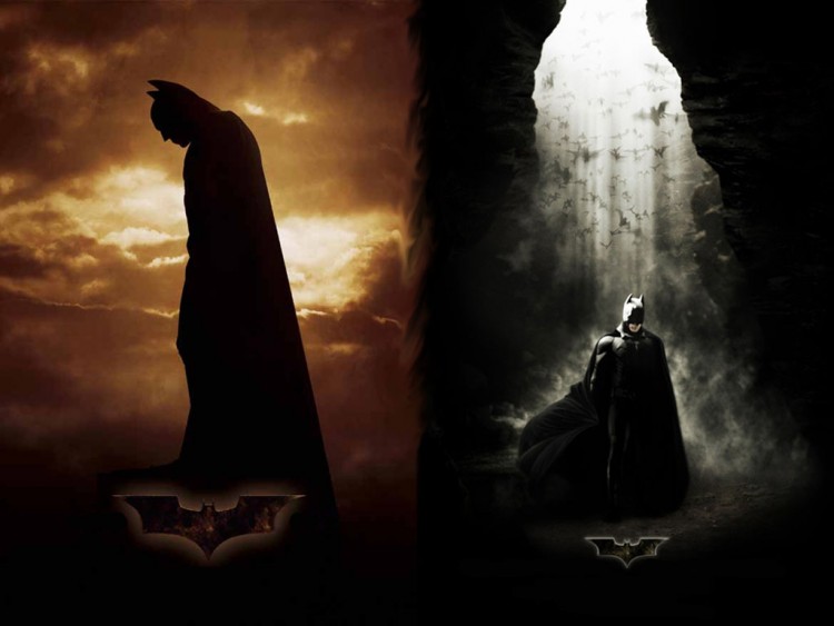 Fonds d'cran Cinma Batman Begins Mix des deux affiches