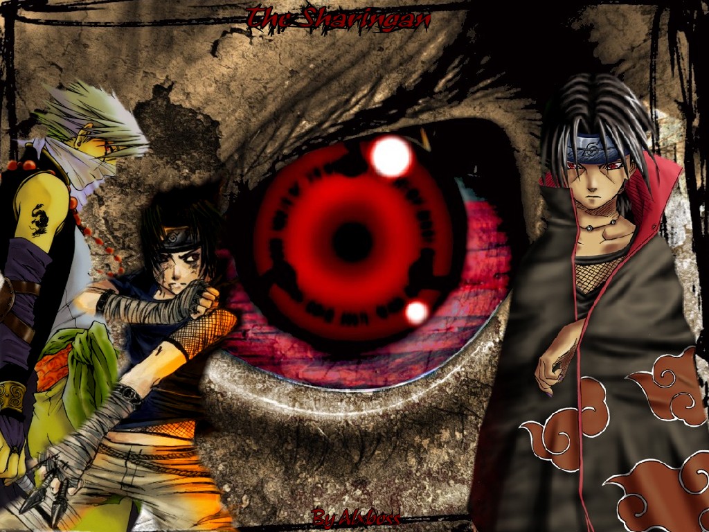 Fonds d'cran Manga Naruto Sharingan Team