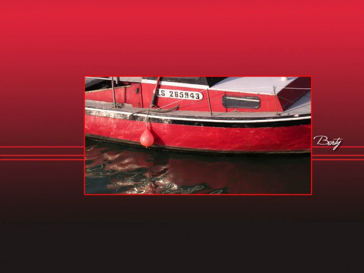 Wallpapers Boats Fishing Boats bateau rouge