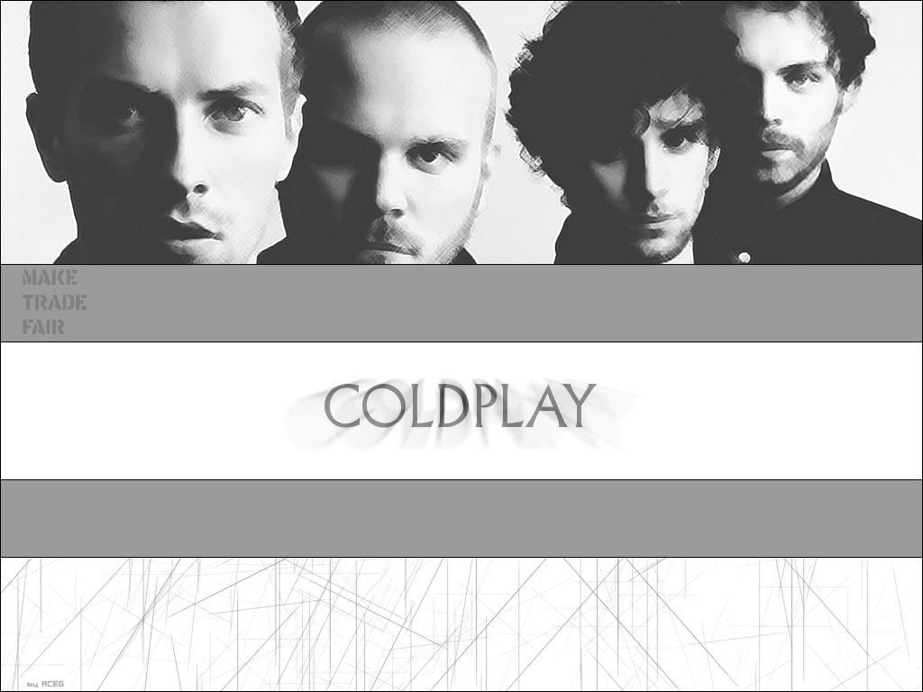 Fonds d'cran Musique Coldplay coldplay BW + make trade fair