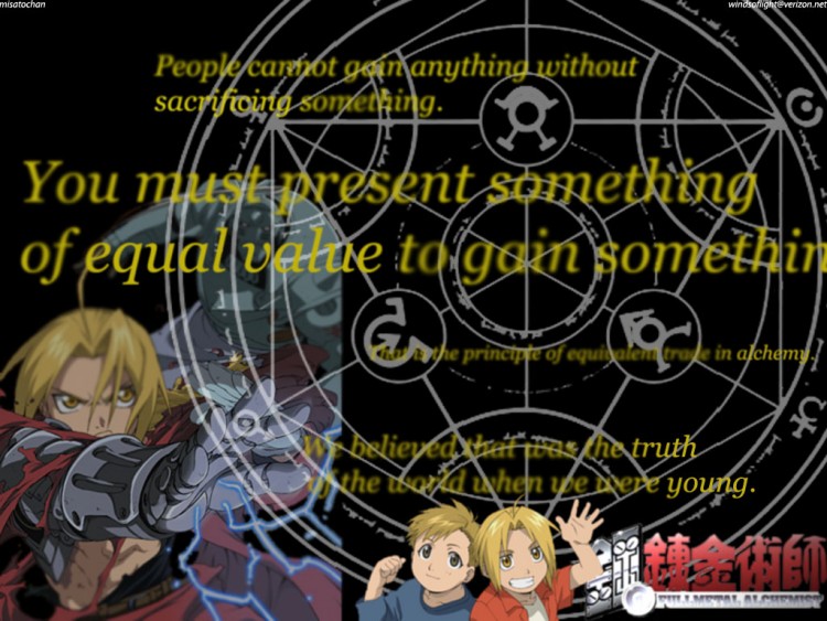 Fonds d'cran Manga Full Metal Alchemist les frres Elrick + cercle