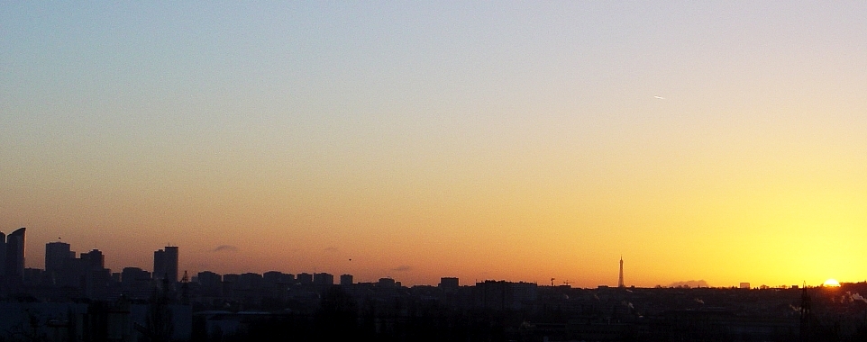 Fonds d'cran Nature Couchers et levers de Soleil Lever de soleil sur Paris