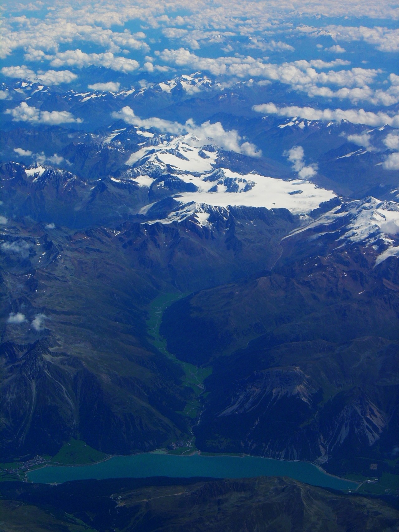 Wallpapers Nature Mountains Les Alpes de l'avion