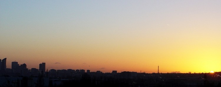 Fonds d'cran Nature Couchers et levers de Soleil Lever de soleil sur Paris