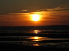 Fonds d'cran Nature Coucher de soleil sur Cabourg