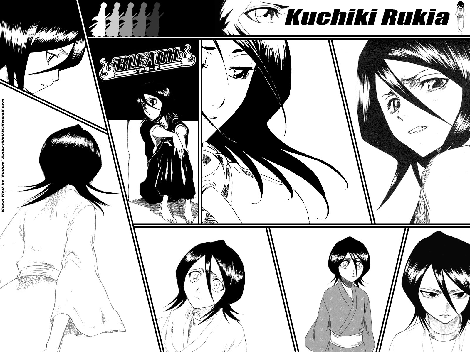 Fonds d'cran Manga Bleach Ruthay Bleach Kuchiki Rukia 01