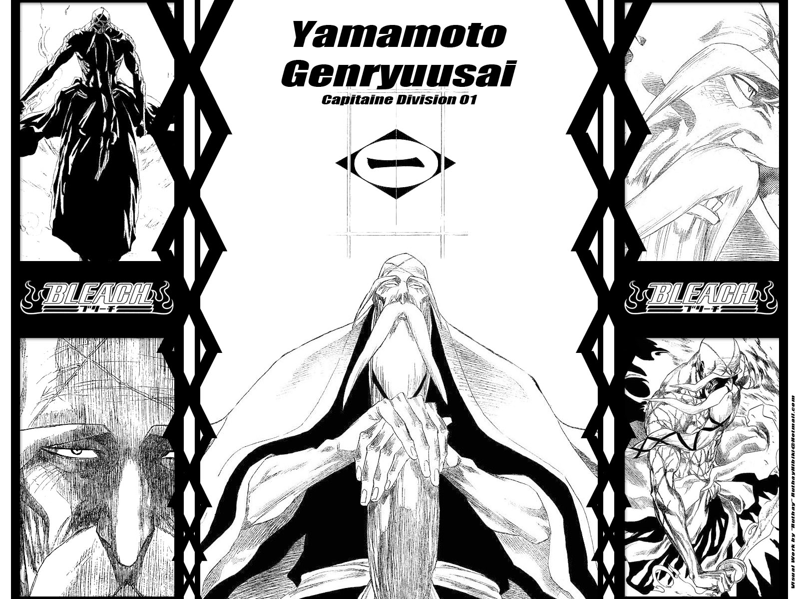 Fonds d'cran Manga Bleach Ruthay Bleach Yamamoto Genryuusai 01