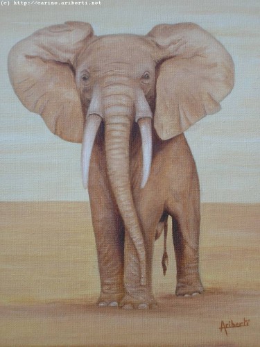 Wallpapers Art - Painting Animals Elephant (http://carine.ariberti.net )