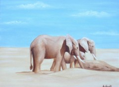 Wallpapers Art - Painting Elephant