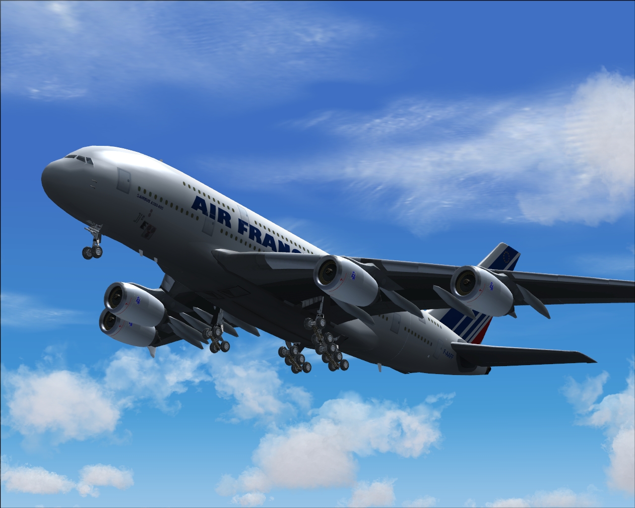 Wallpapers Video Games Flight Simulator AIrbus 380 AirFrance