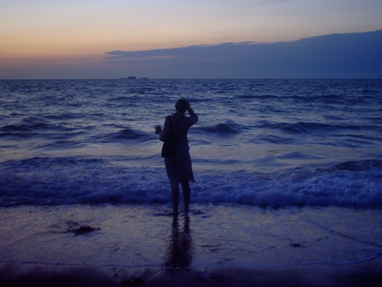 Wallpapers People - Events Moments of life Silhouette sur St Malo