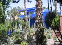 Fonds d'cran Nature Maison bleue  Majorelle (Marrakech)